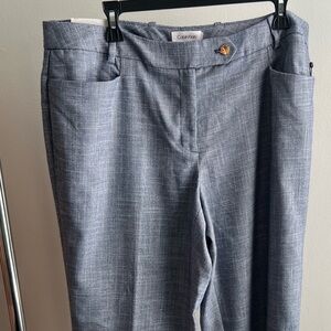 NWT Calvin Klein 14W light blue trouser suit pant